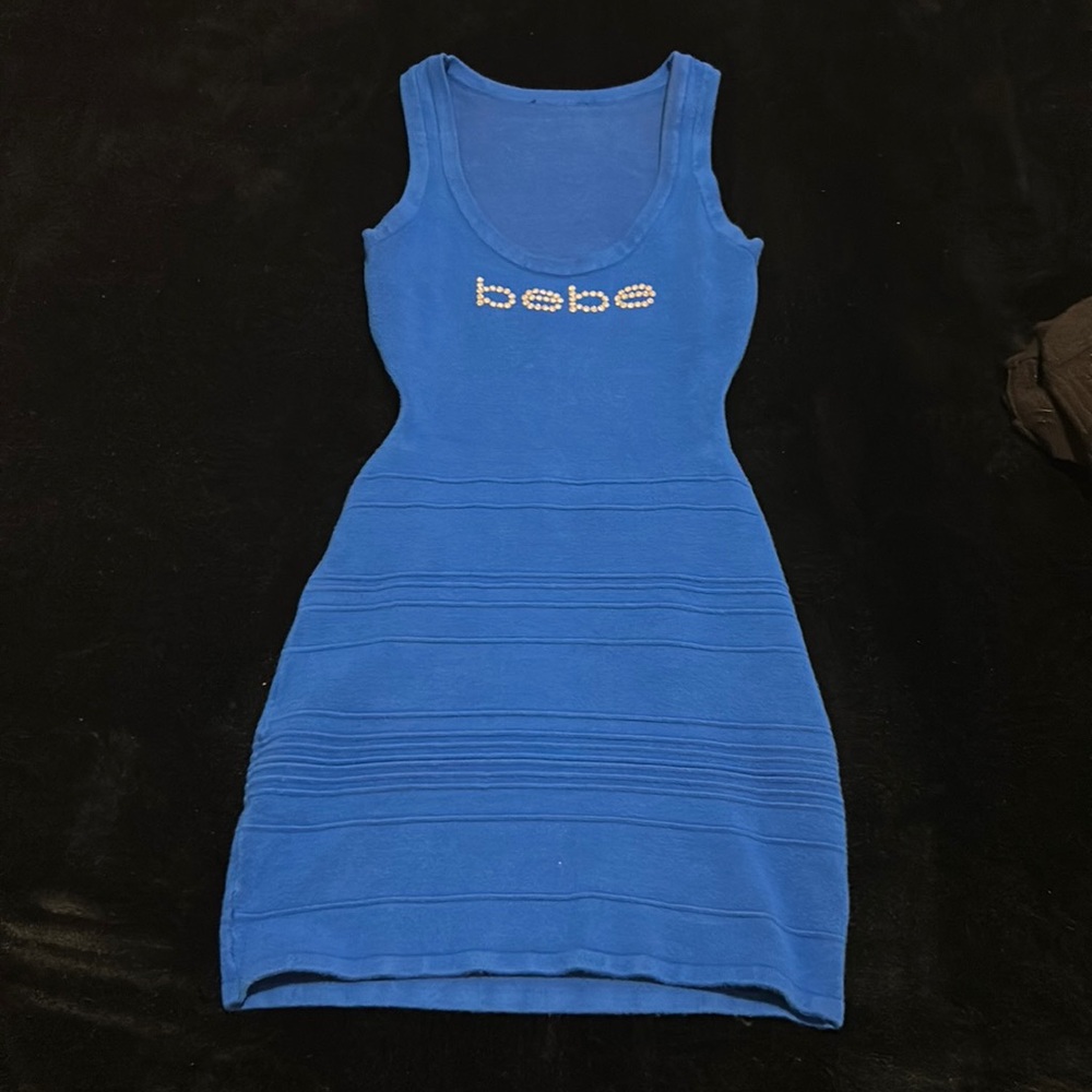 Bebe dress blue zise Small